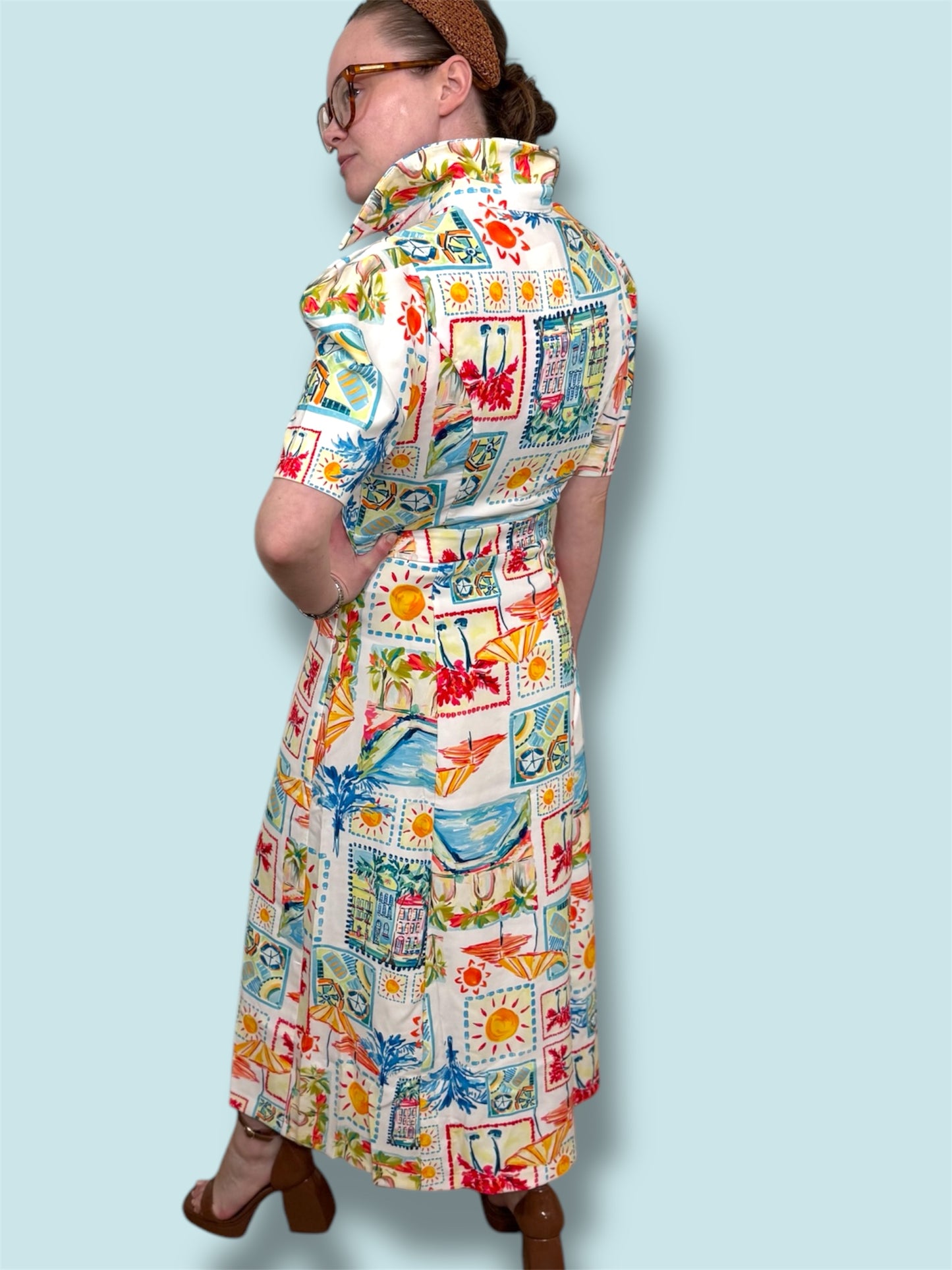Tropical Cityscapes Dress