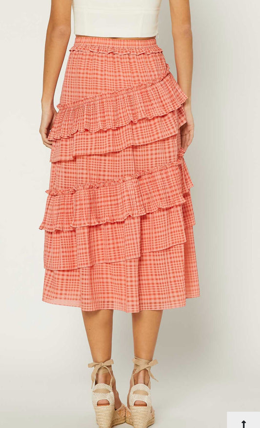 Orange Dream Ruffle Skirt