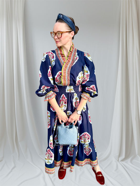 Adalia Ruffle Midi Dress