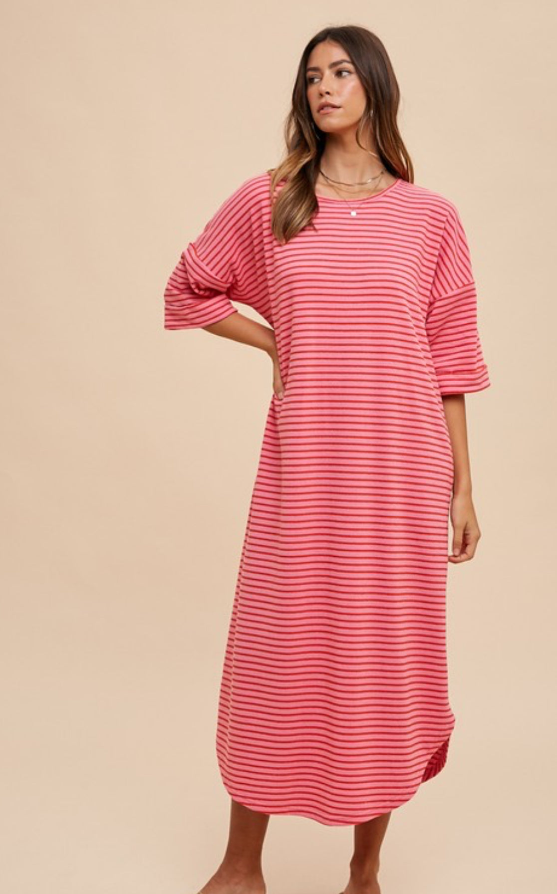 Tivoli Striped Dress in Candy
