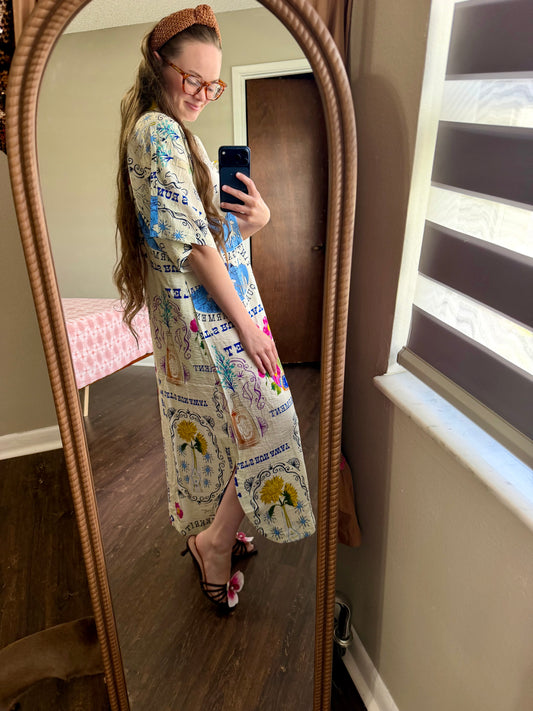 Let’s Run Away Western Midi Dress