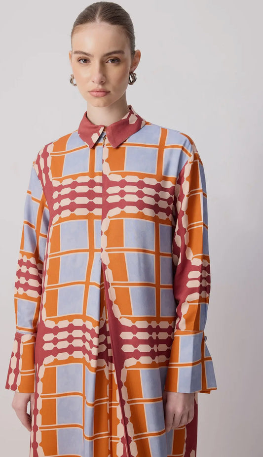 Subway Frame Maxi Dress