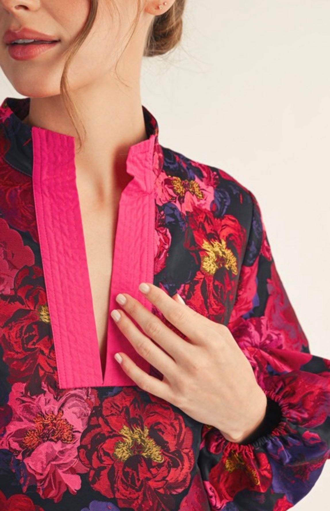 Uptown at Night Dress in Magenta