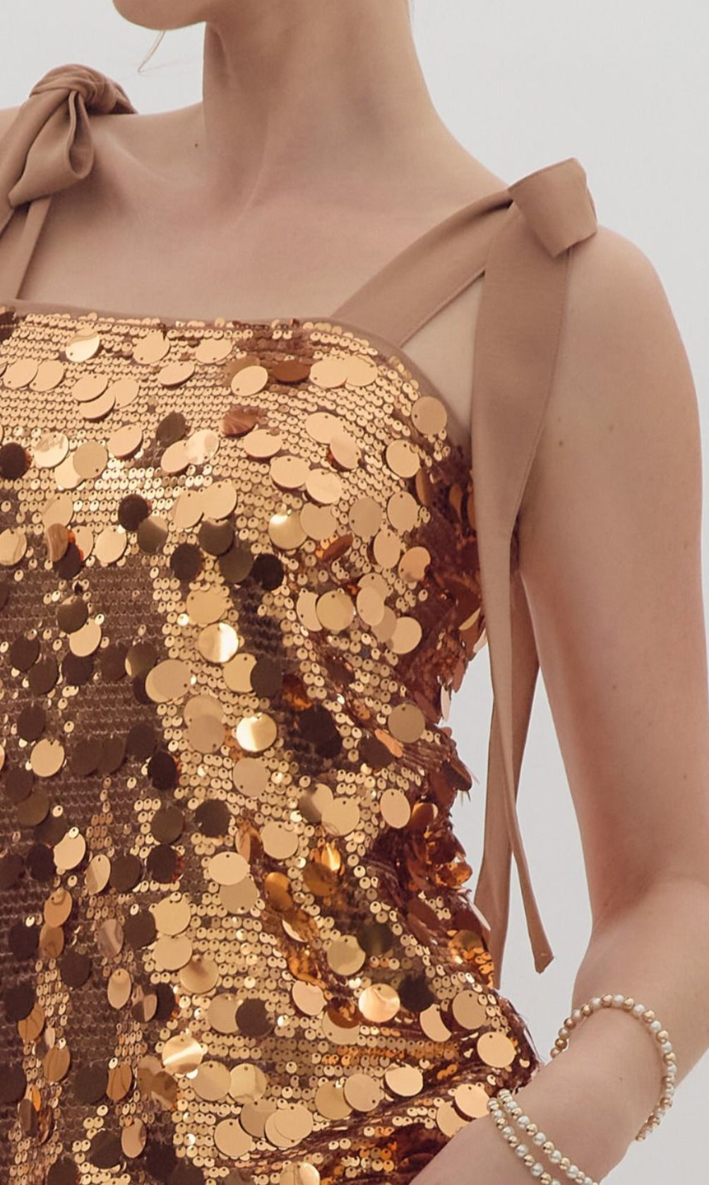 Rena Bronze Sequin Dress