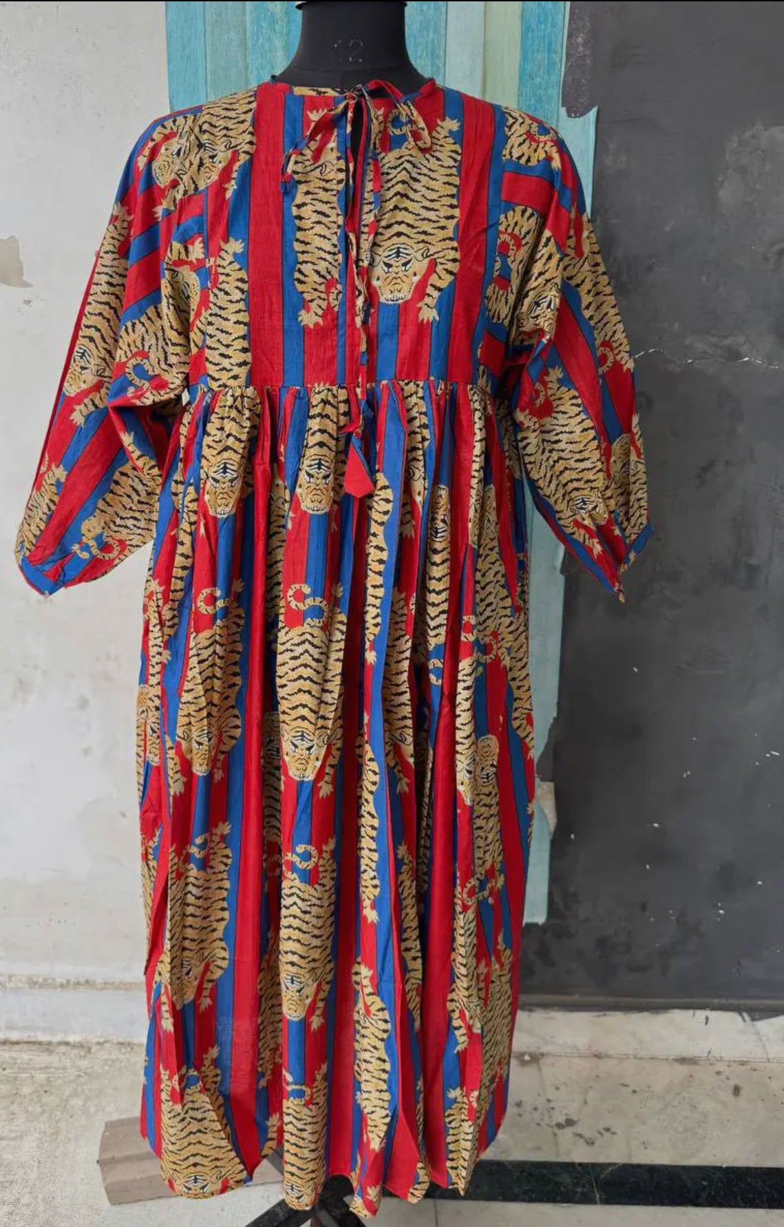 Tigers & Stripes Midi Dress