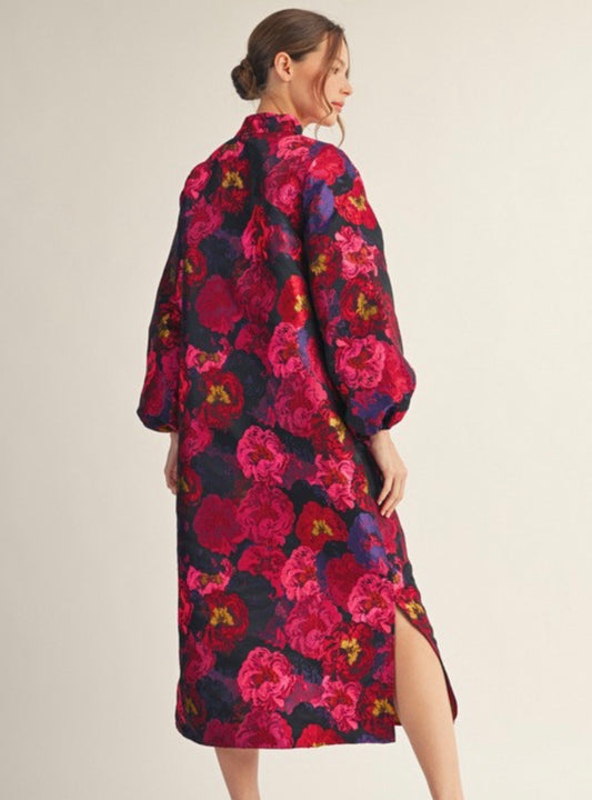 Uptown at Night Dress in Magenta