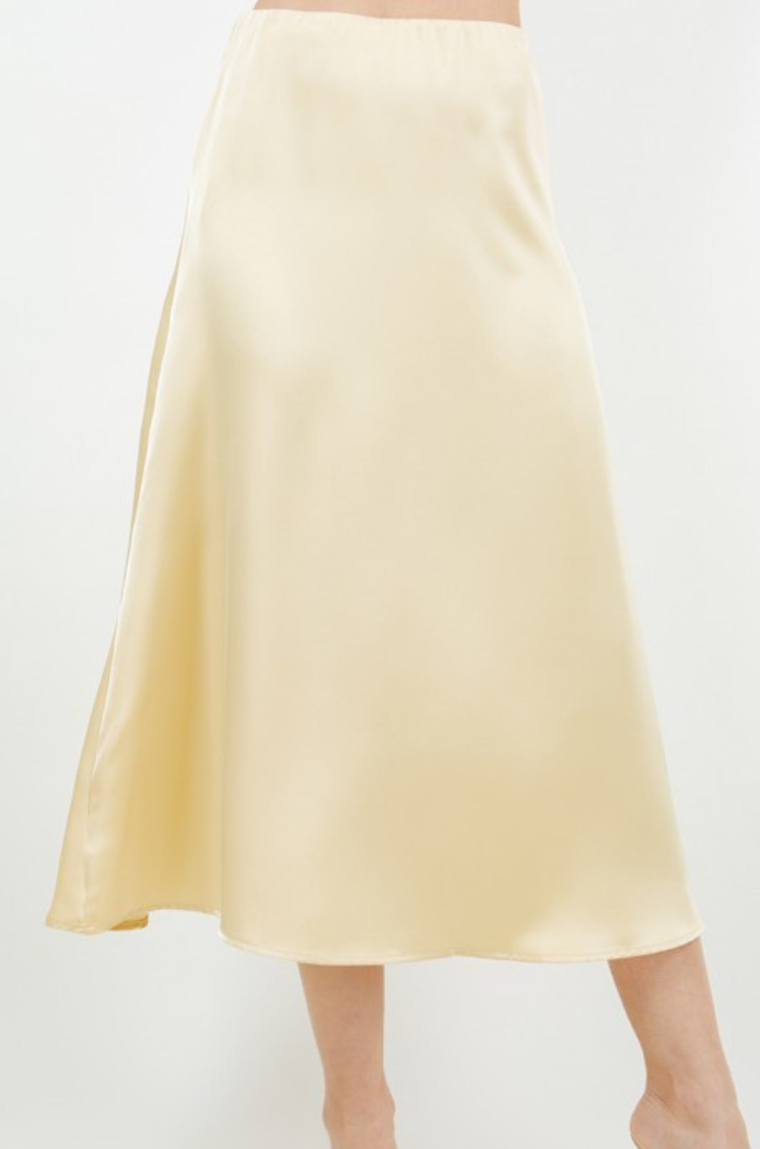 Banana Yellow Slip Skirt