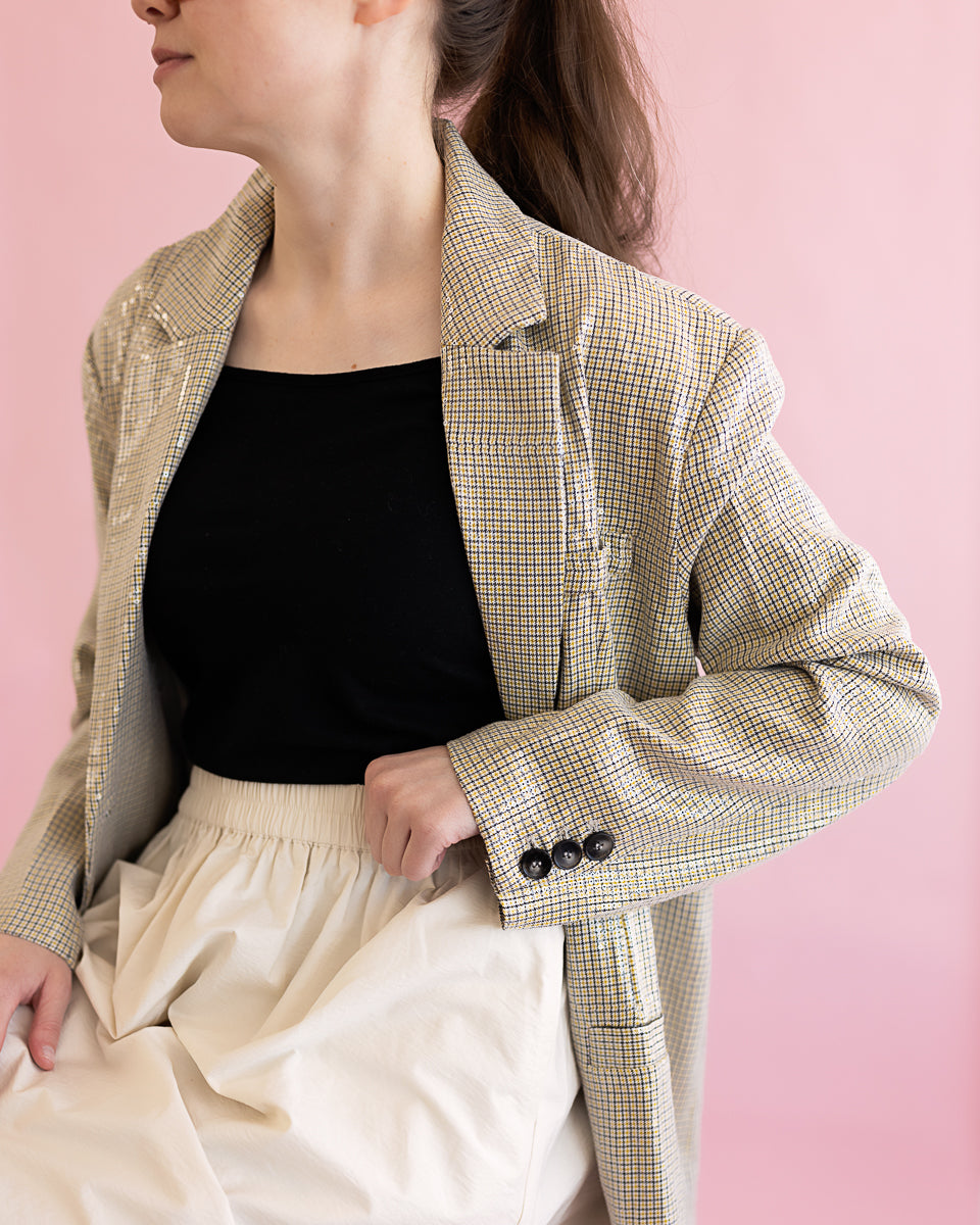 Hadley Sequin Oversized Blazer