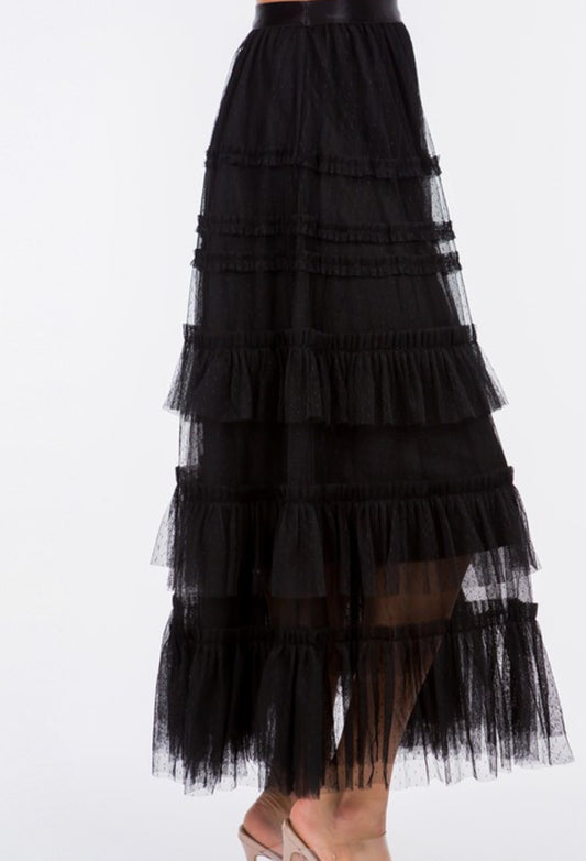 Harmony Black Tulle Skirt