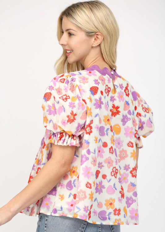 Strawberry Scallops Top