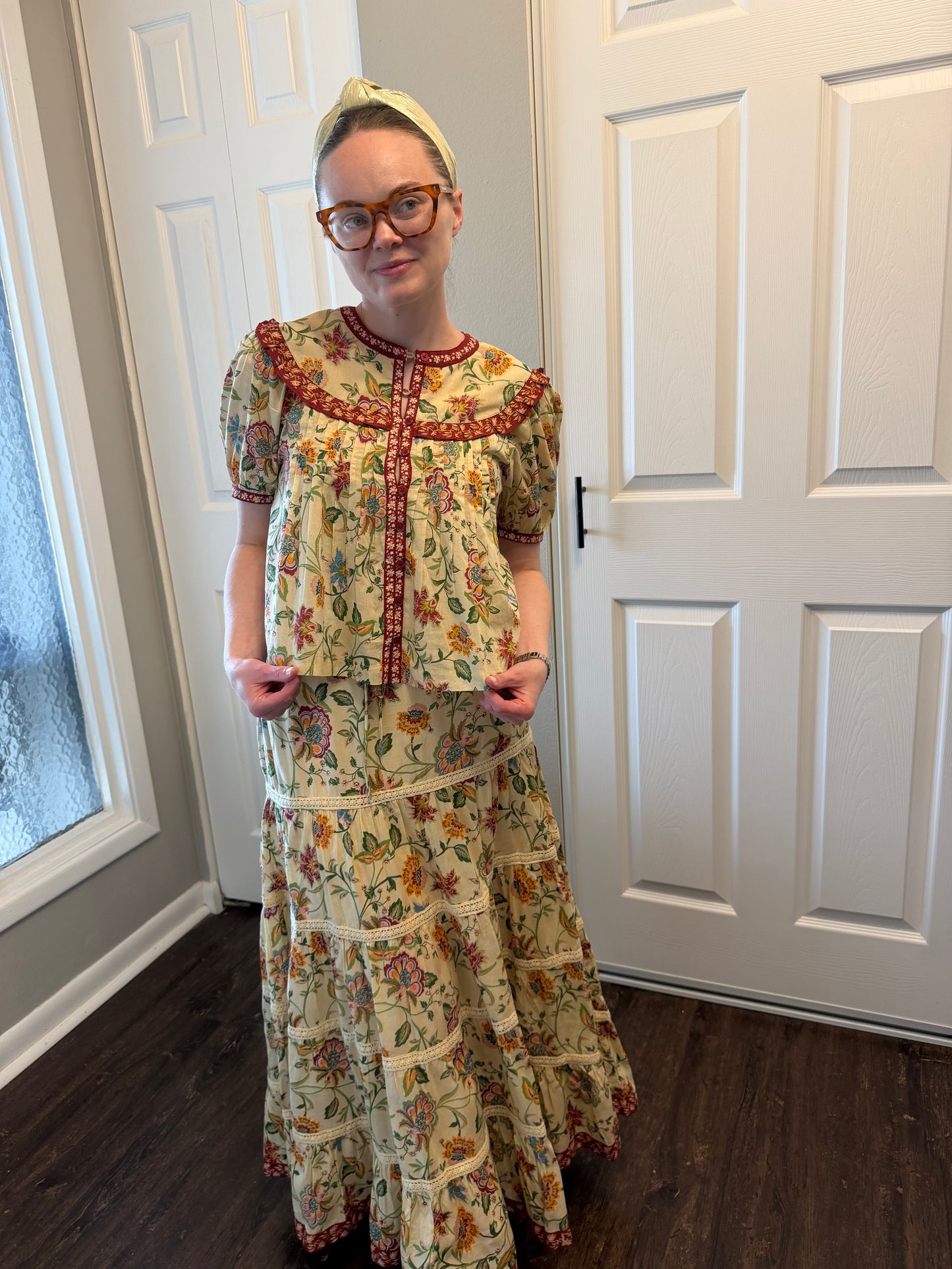 Delphine Floral Skirt Set