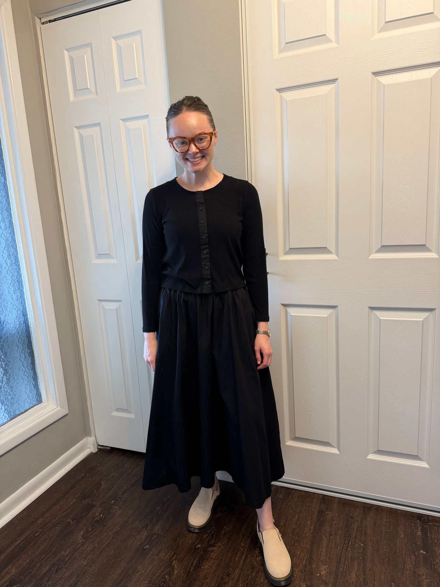 Ashton Cardigan Set in Black