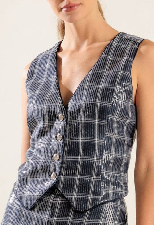 NYC Sequin Vest