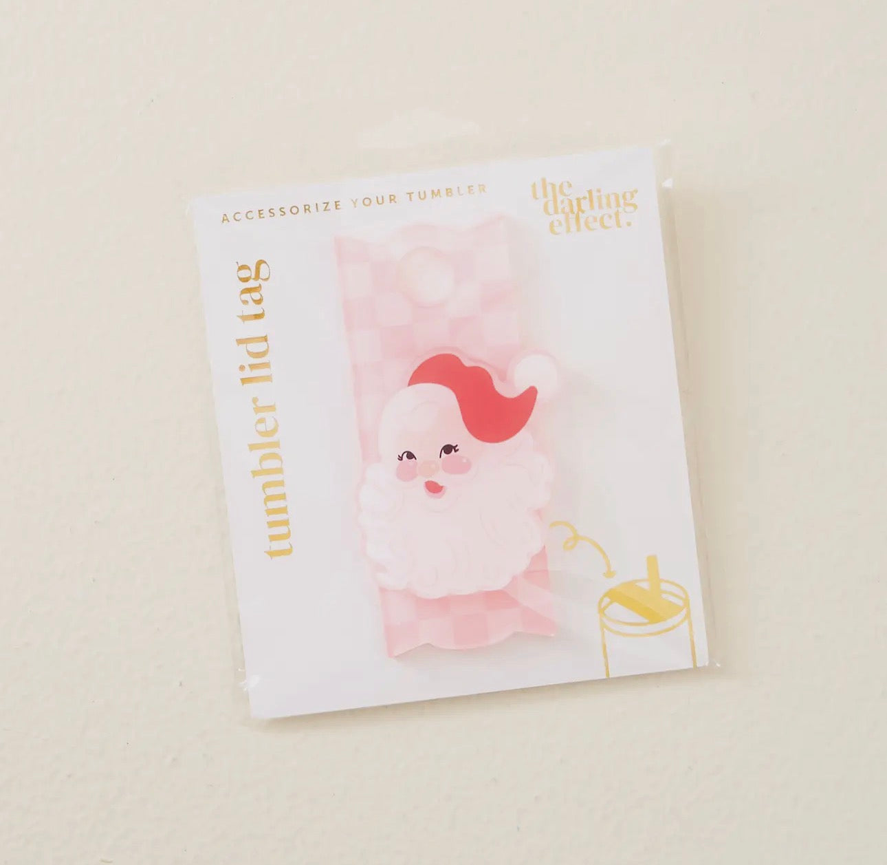 Tumbler Tag - Jolly Santa