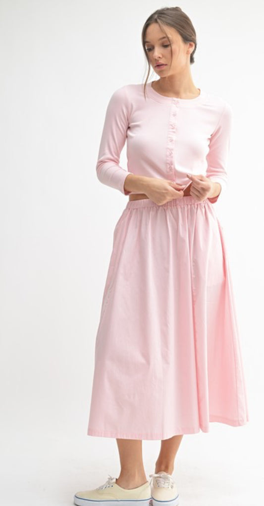 Ashton Cardigan Set in Ballerina