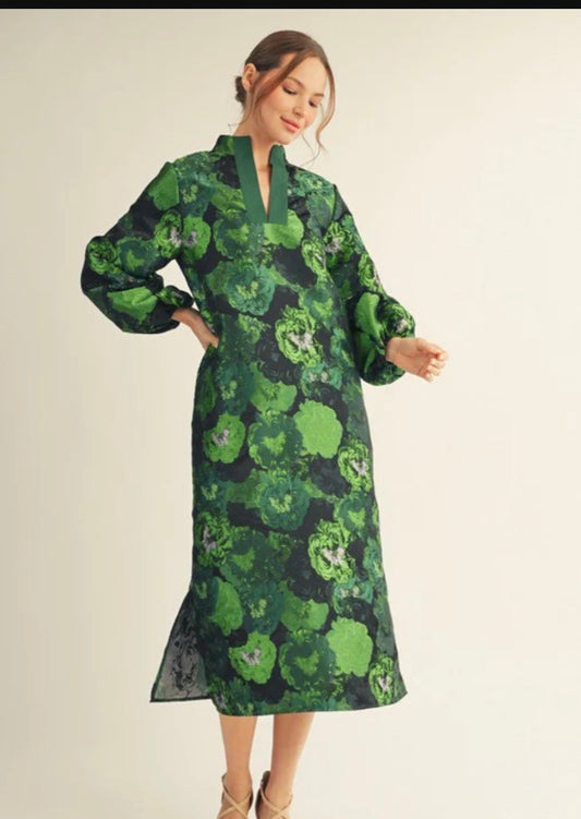 Uptown at Night Dress in Grove Pine