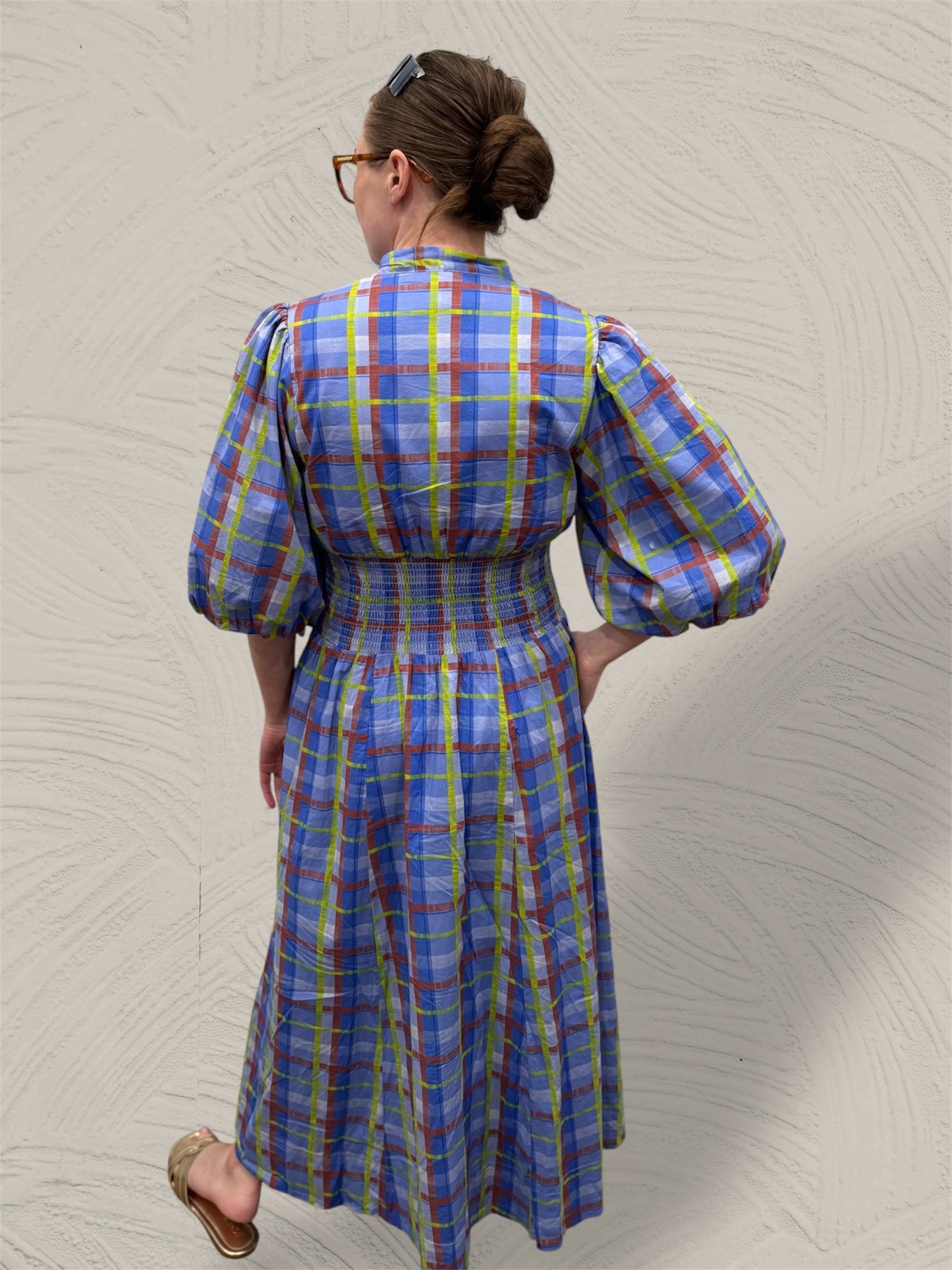 Eclectic Plaid Zip Front Dress