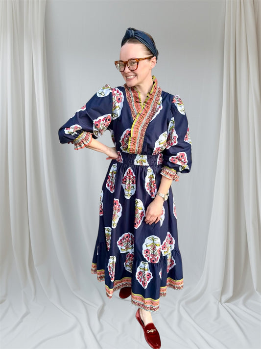 Adalia Ruffle Midi Dress