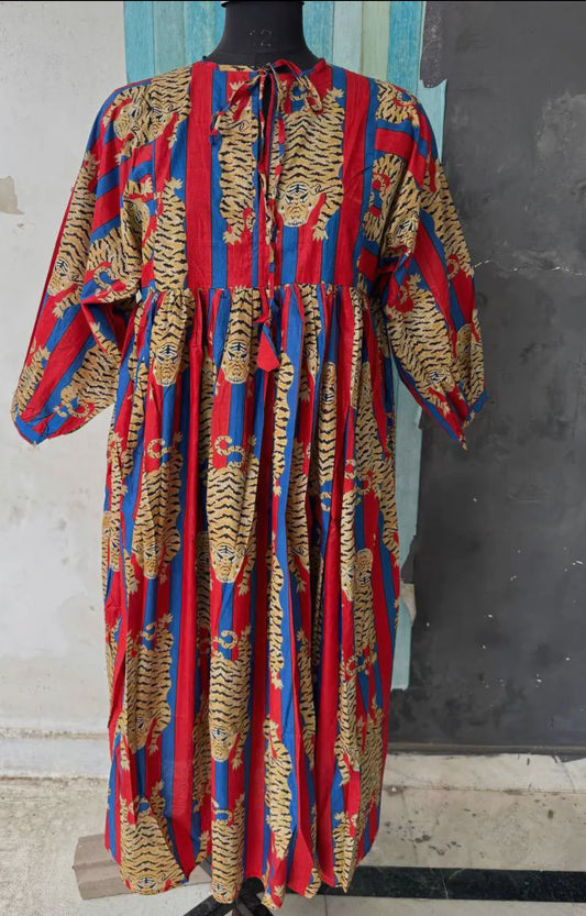 Tigers & Stripes Midi Dress