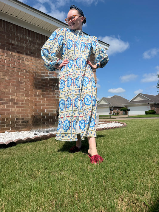 Seahorse Serenity Midi Dress