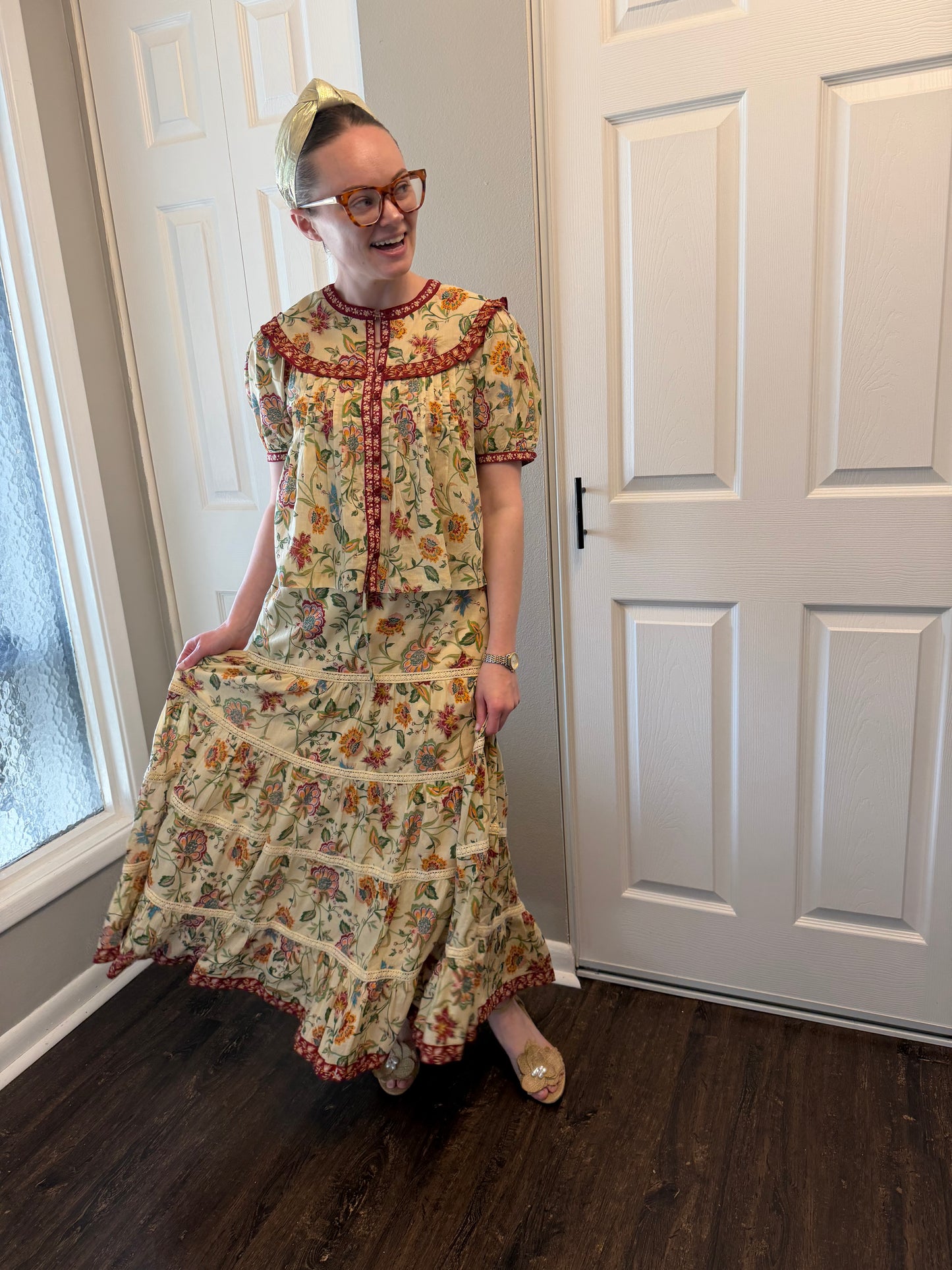 Delphine Floral Skirt Set