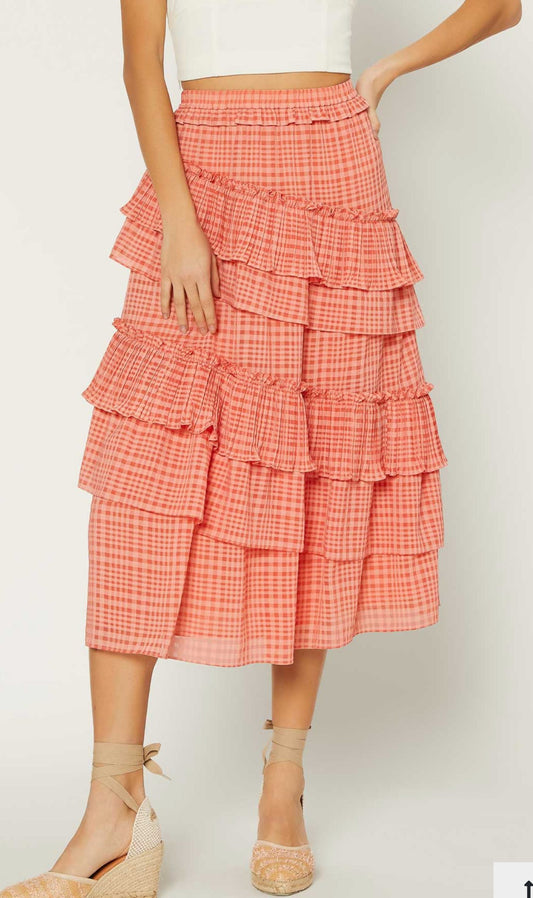 Orange Dream Ruffle Skirt