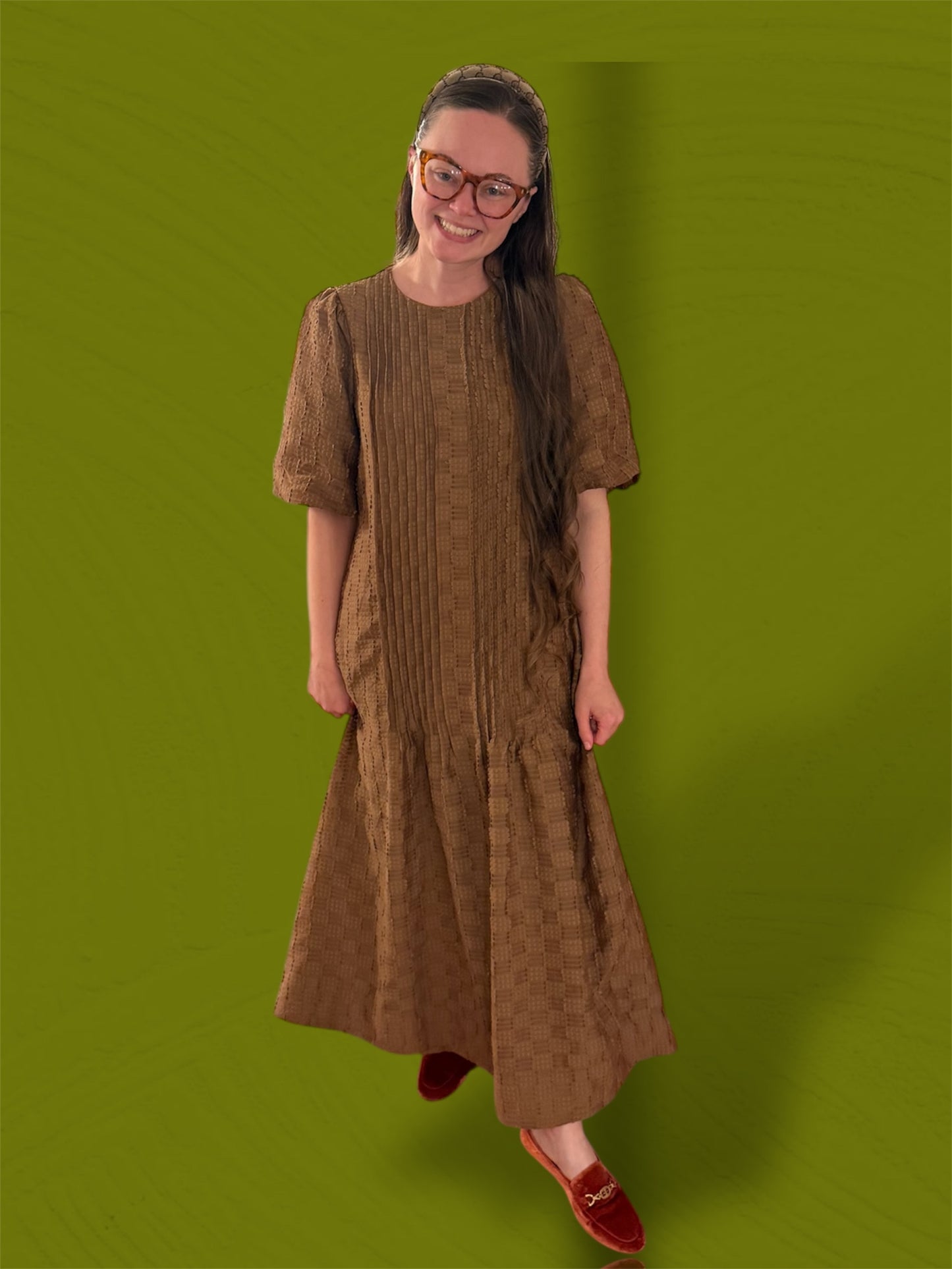 Speck Textured Midi Dress