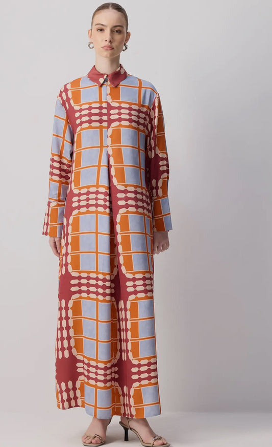 Subway Frame Maxi Dress