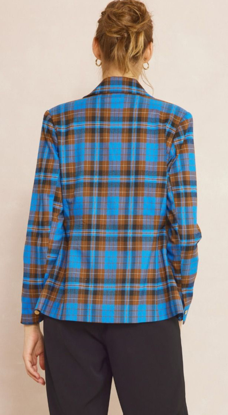 Val Plaid Blazer