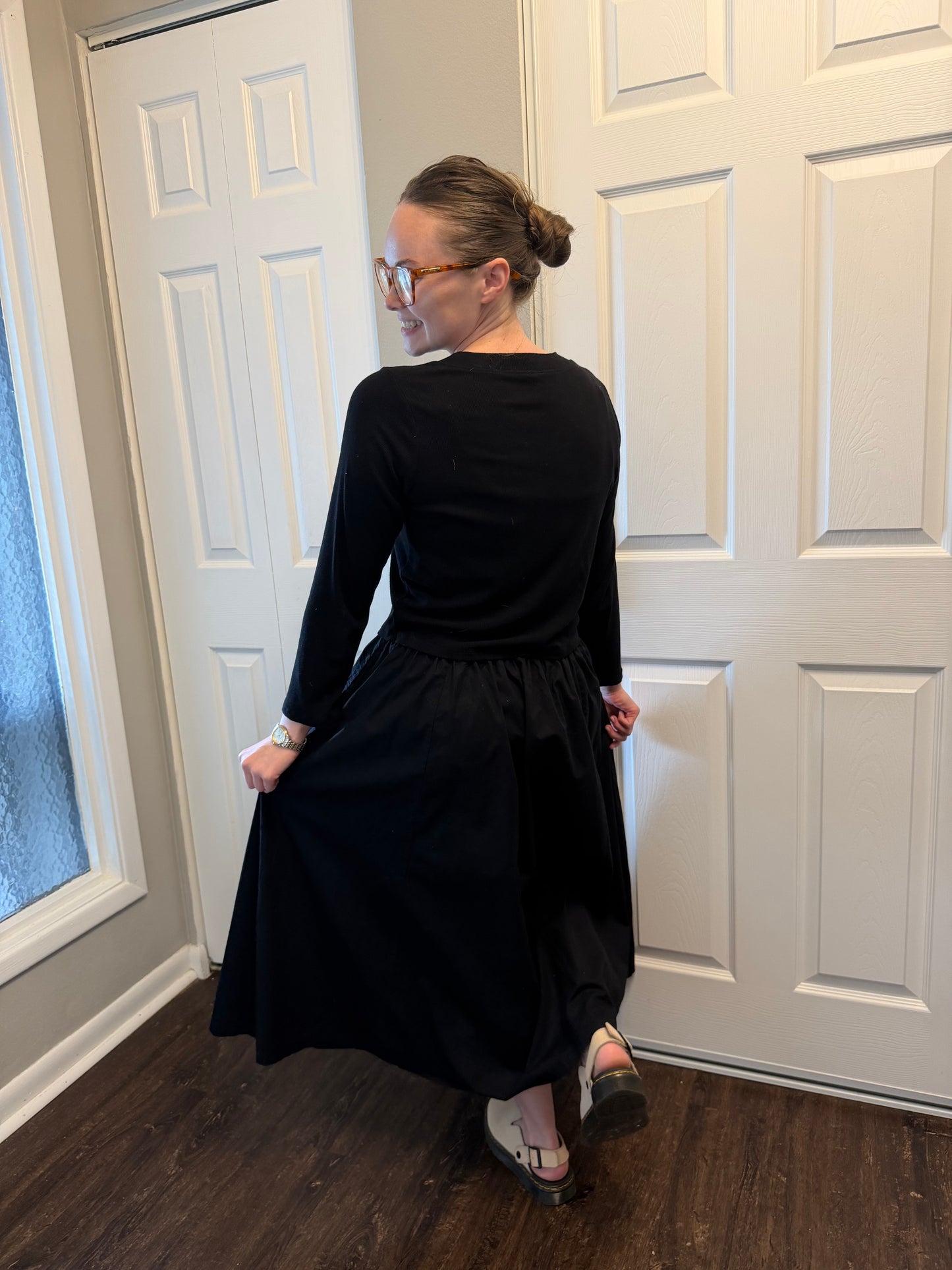 Ashton Cardigan Set in Black