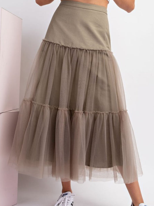 Mare Tulle Tiered Skirt