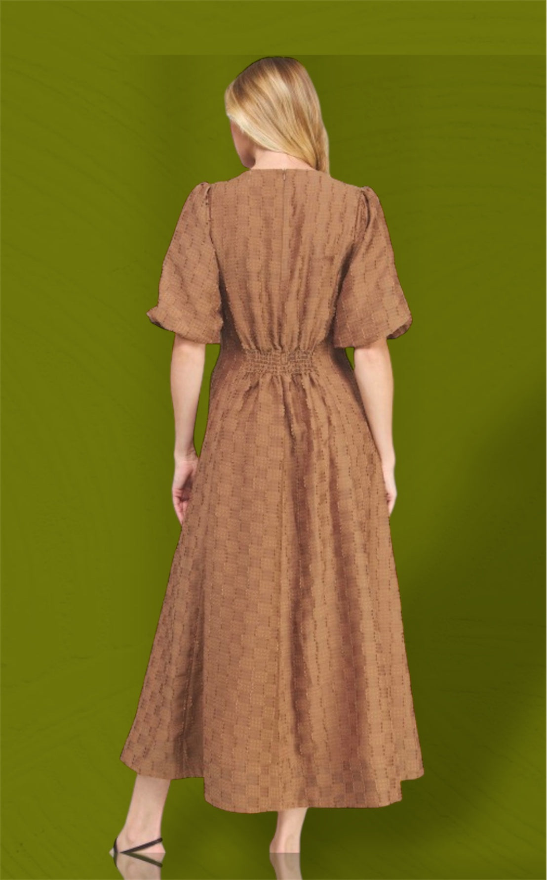 Speck Textured Midi Dress